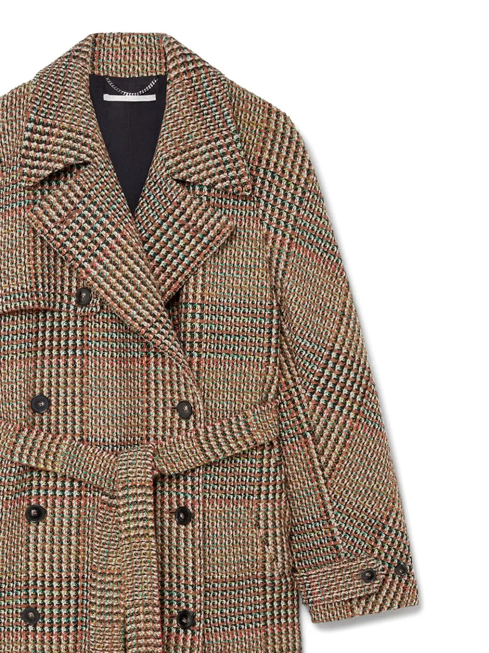 Stella McCartney Tweed Belted double-breasted Coat - Farfetch