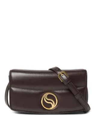 ★Stella McCartney★ S-WAVE ショルダーバッグ Stella McCartney S-Wave パデッド ショルダーバッグ | ブラック