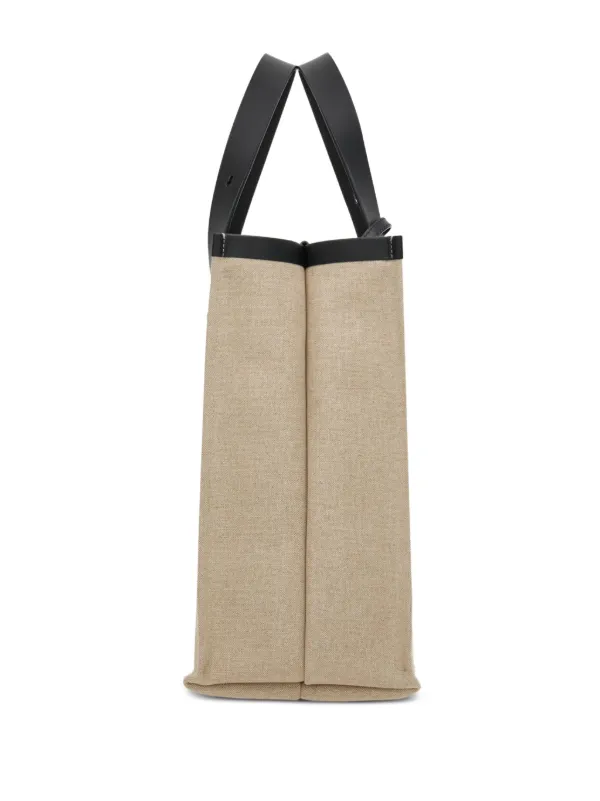 トートバッグ FERRAGAMO LOGO TOTE BAG Ferragamo logo-embossed Leather Tote Bag | Neutrals | FARFETCH