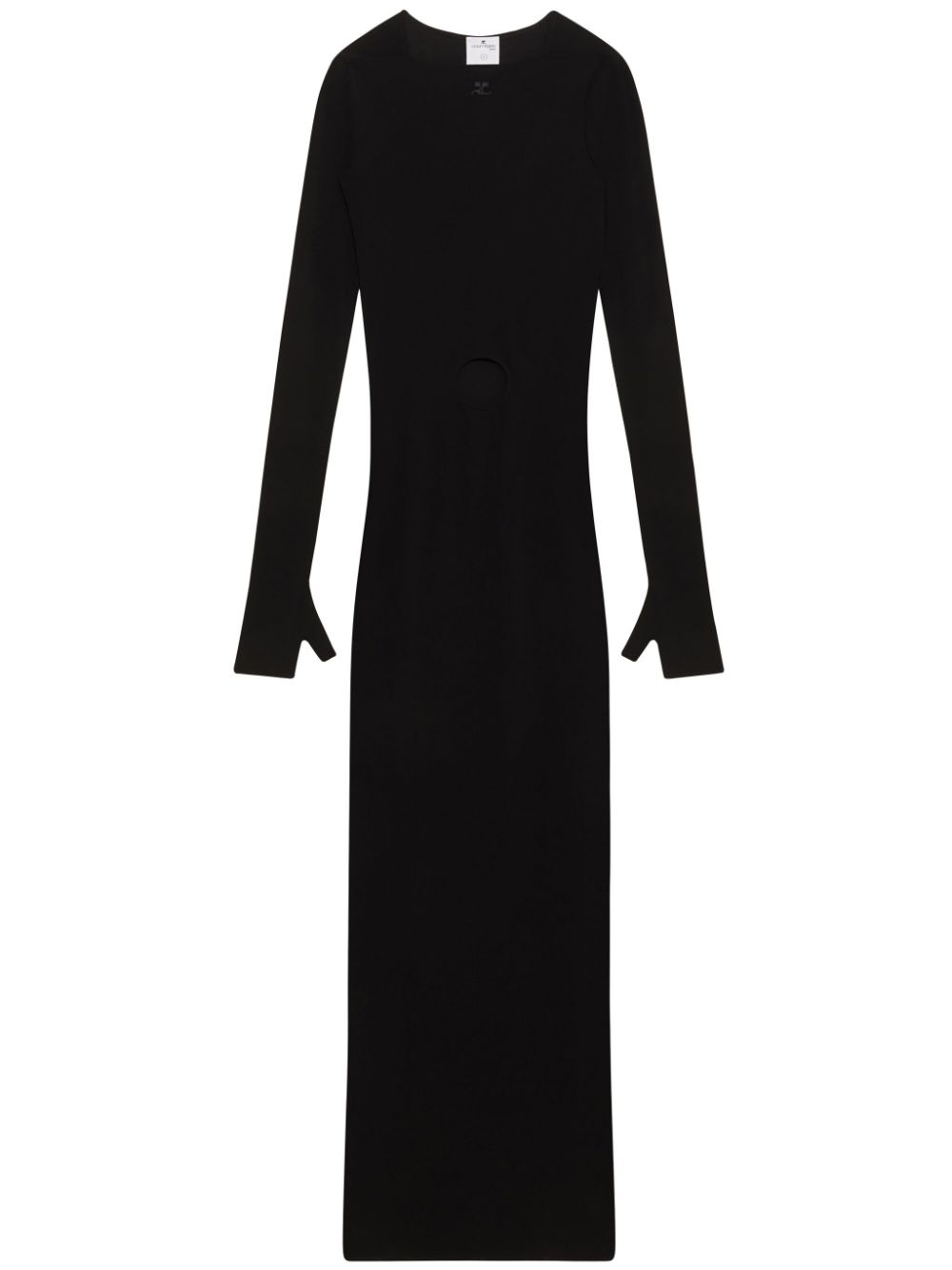 Courrèges Cut-out Maxi Dress In Black