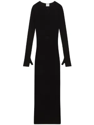 Saint Laurent open-back Maxi Dress | Black | FARFETCH