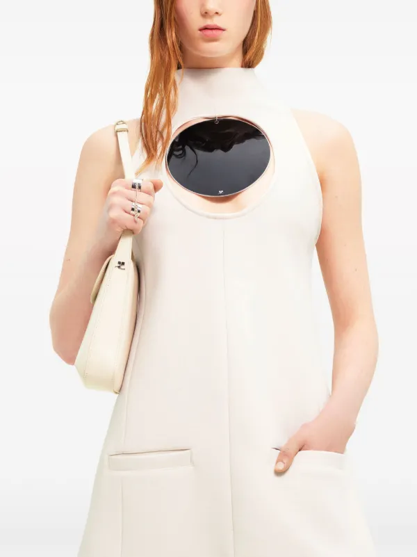 Courrèges Circle Cutout Minidress | Neutrals | FARFETCH