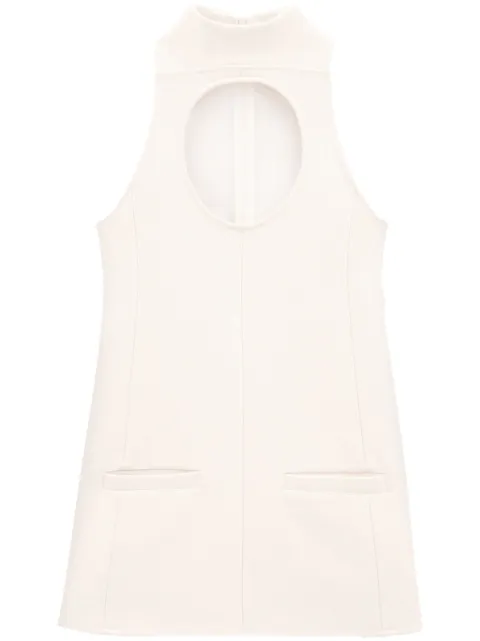 Courrèges robe courte Circle à découpe avant