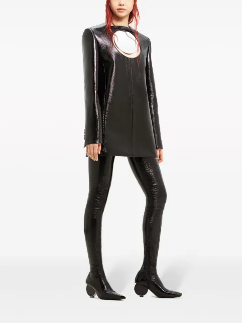 Courrèges cut-out faux-leather minidress 423CRO267VY0014 - 2