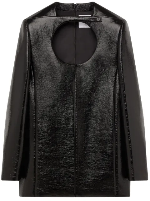 Courrèges cut-out faux-leather minidress 423CRO267VY0014 - 0