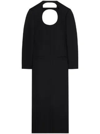 white christmas dresses Berylove Women Black Mermaid Off The Shoulder Maxi Dress with Slit Appliques Cut Out Formal Dress with Sleeves, Black / S main image 0