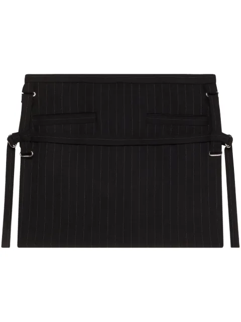 Courrèges pinstriped virgin wool mini skirt