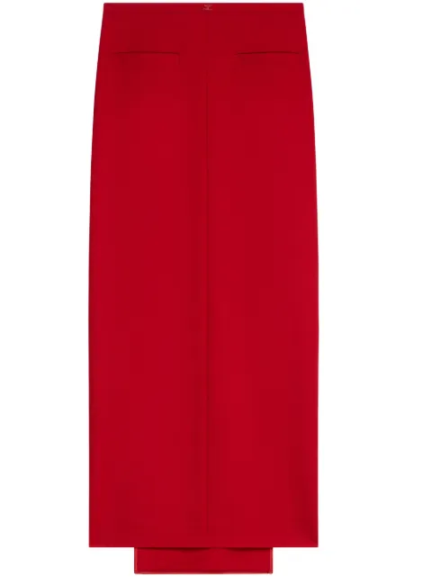 Courrèges Herritage virgin wool maxi skirt
