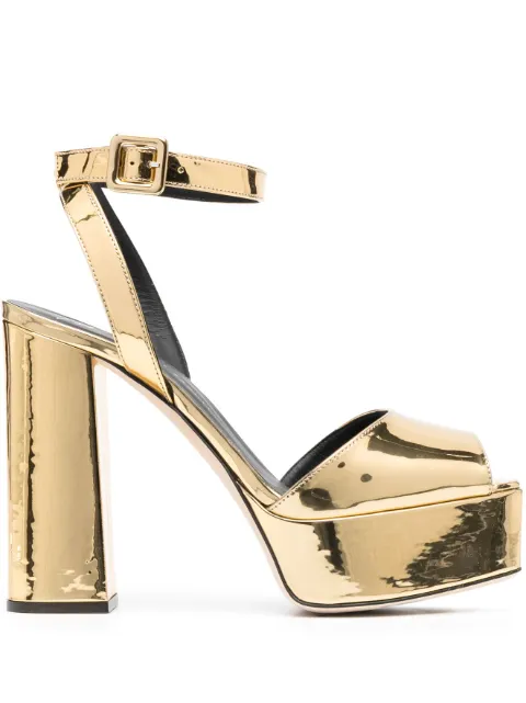Giuseppe Zanotti - New Betty 125mm metallic-finish sandals