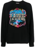 Barrie patterned-intarsia cotton sweatshirt - Black
