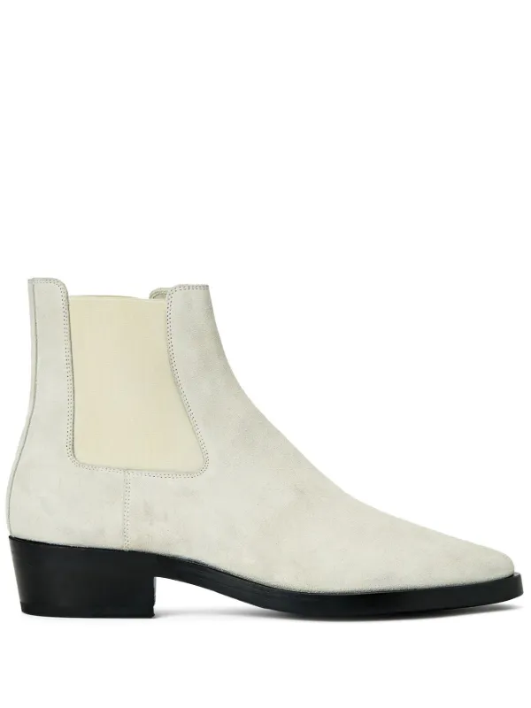 Off white hotsell suede booties