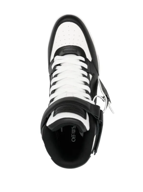 Off-White Out Of Office mid-top Sneakers | Black | FARFETCH Off-White Out Of Office mid-top Sneakers | Black | FARFETCH