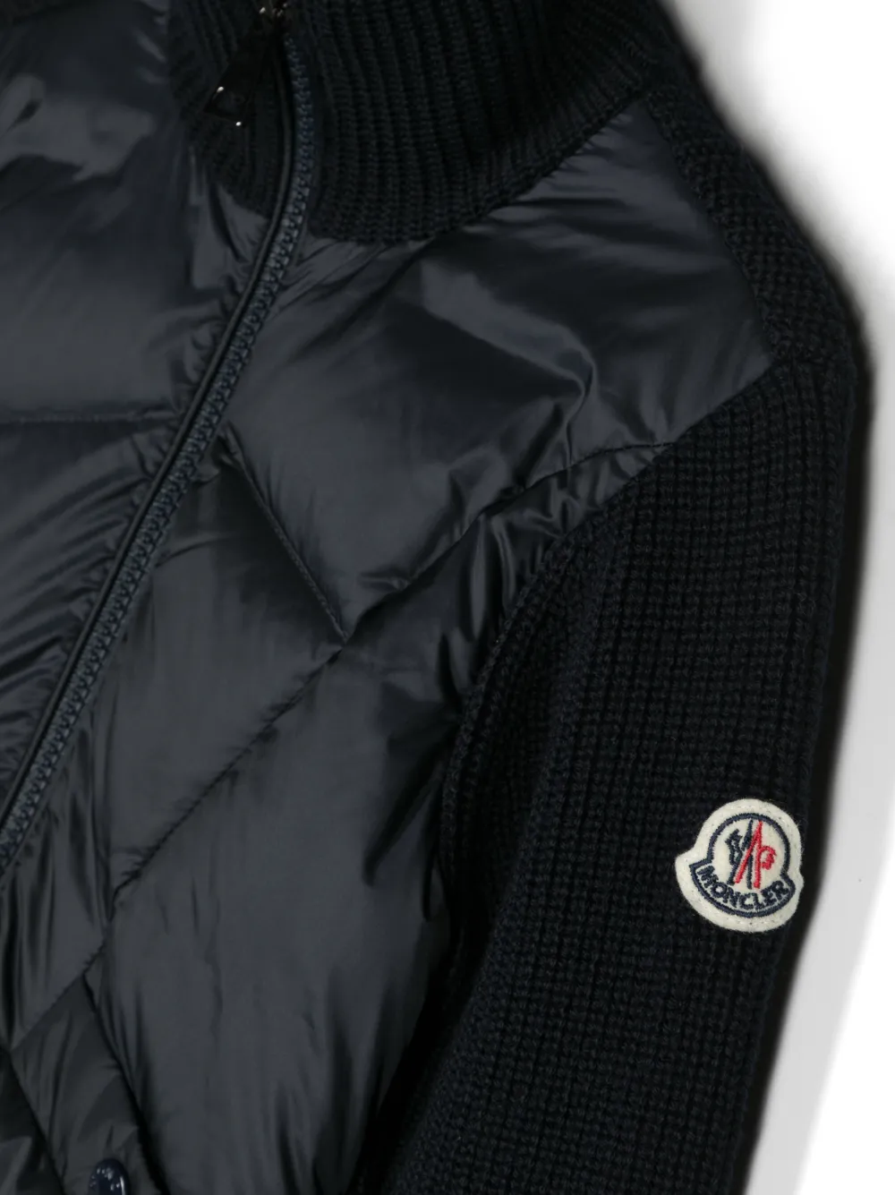 Logo-Patch Wool Padded Jacket