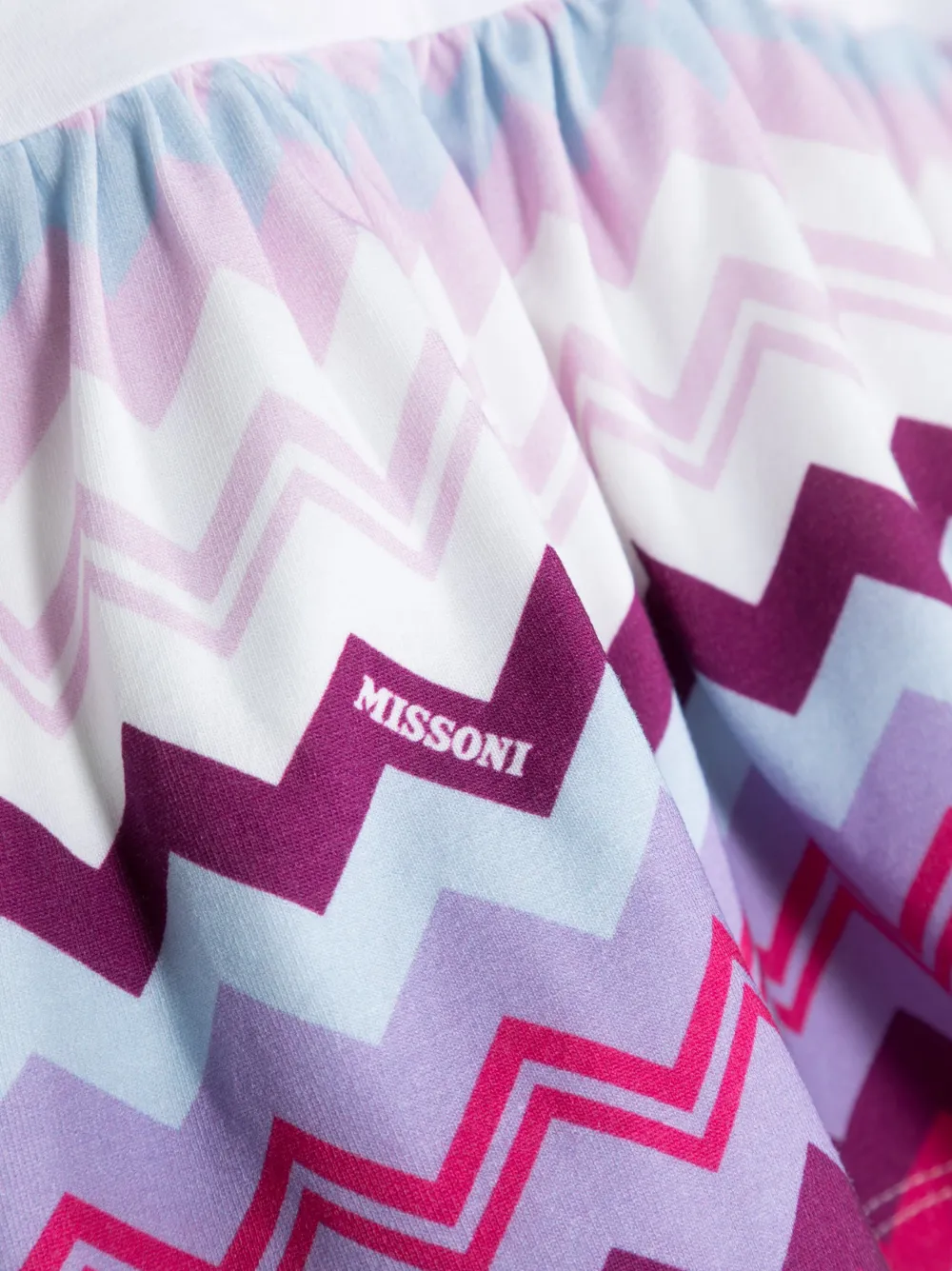  Missoni Kids Signature Zigzag-print Cotton Dress - White 