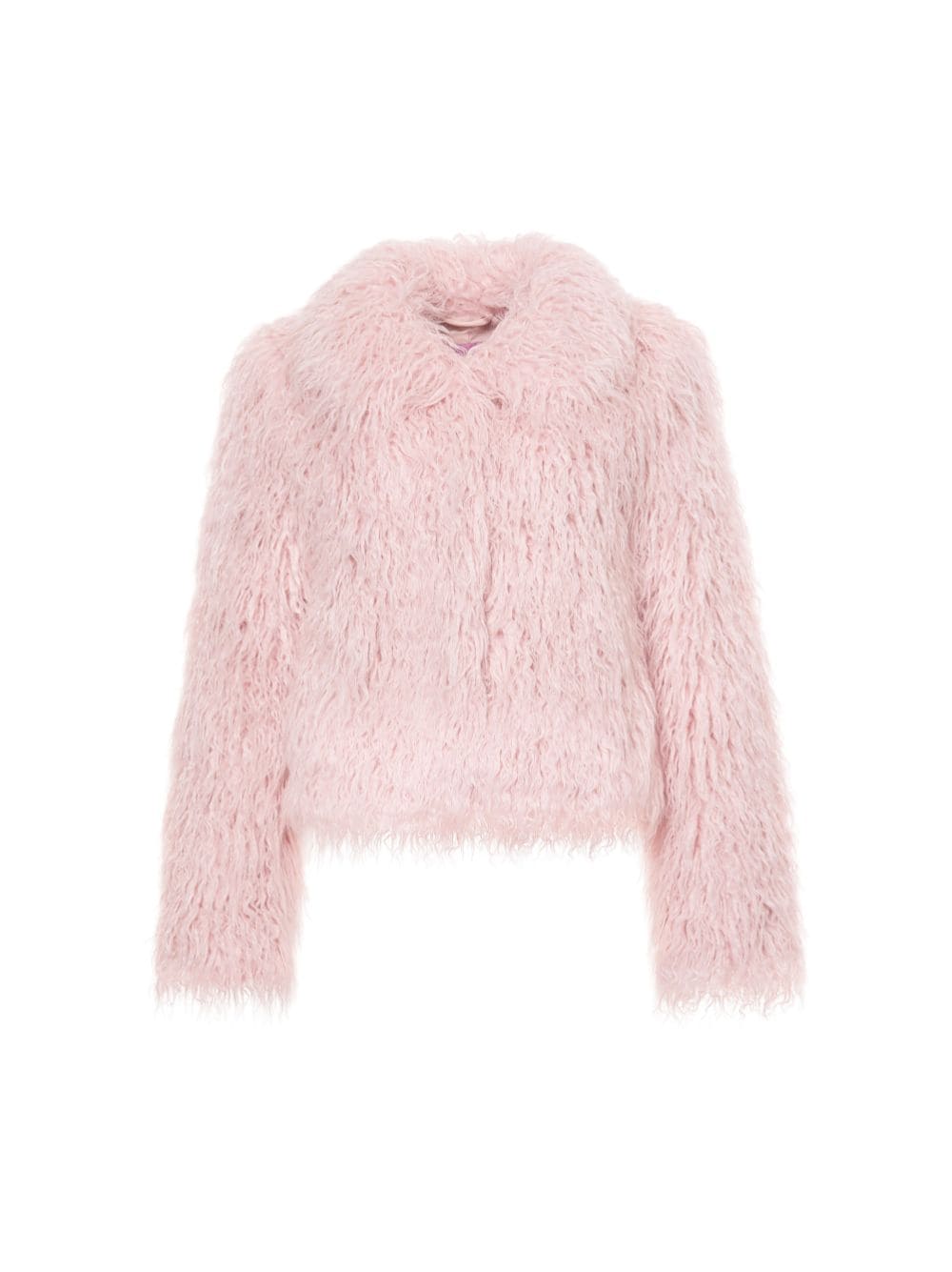 Shop Unreal Fur Saint Tropz Long-sleeve Jacket In Pink
