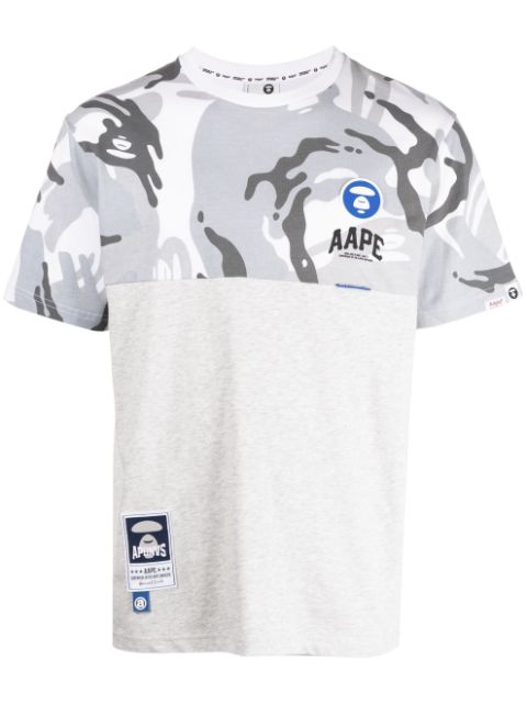 AAPE BY *A BATHING APE camouflage-print panelled T-Shirt Men