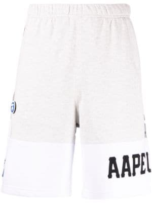 Bape white cheap shorts