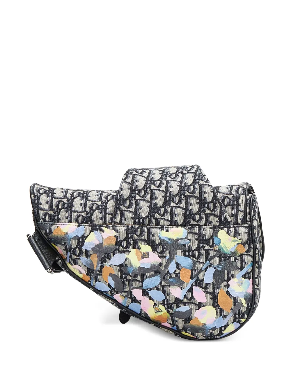 Christian Dior x Alex Foxton pre-owned Saddle schoudertas - Grijs