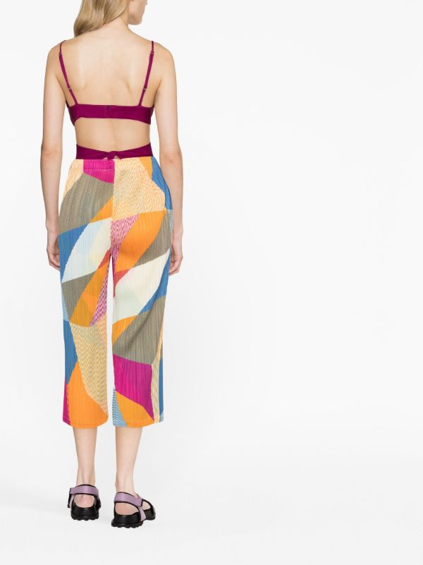 Pleats Please Issey Miyake Crossroad Plissé Trousers - Farfetch