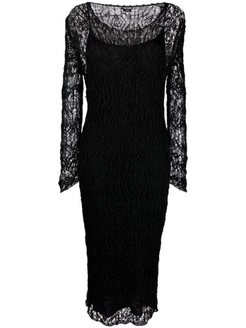 TOM FORD lace-patterned pencil dress