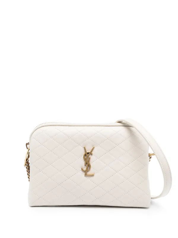 Saint Laurent logo-plaque Crossbody Bag - Farfetch