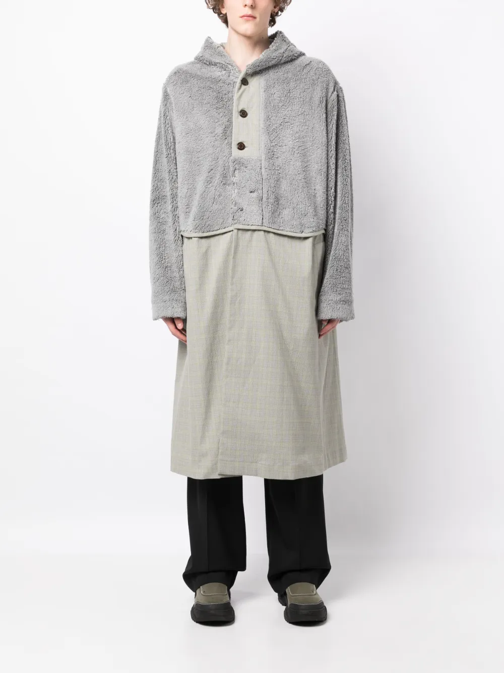 Kiko Kostadinov Gelaagde trenchcoat - Grijs