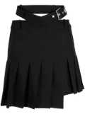 Monse pleated asymmetric mini skirt - Black