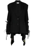 Monse layered-effect single-breasted blazer - Black