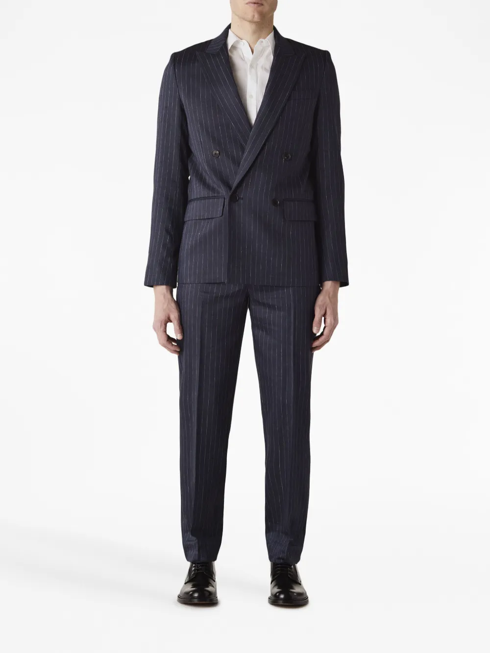 Nili Lotan Yannik pinstripe-print tailored trousers - Blauw
