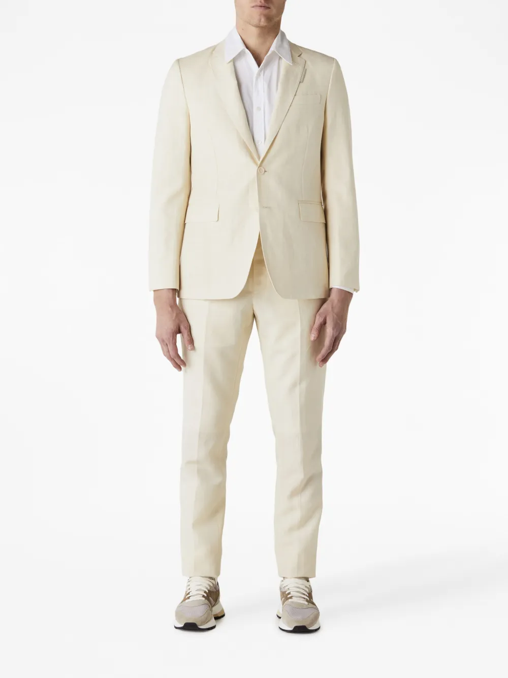 Burberry classic-lapels single-breasted blazer - Beige