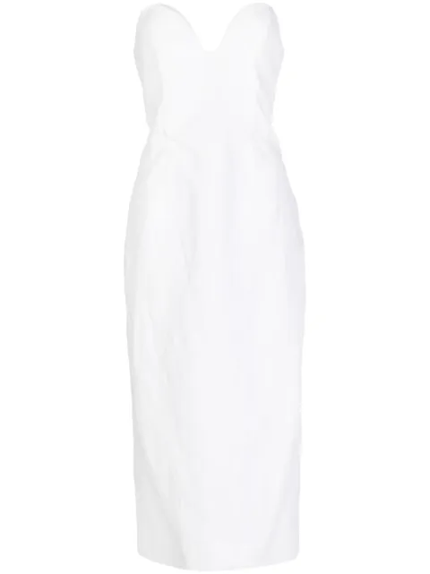 Mara Hoffman Isla strapless midi dress