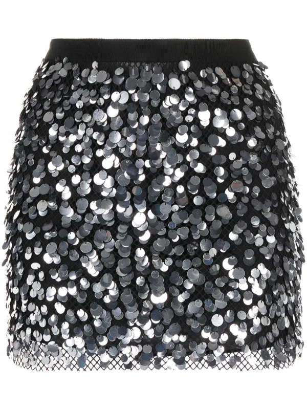 Tom Ford Sequin-embellished Miniskirt in Black