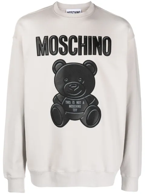 Moschino logo-print organic cotton sweatshirt