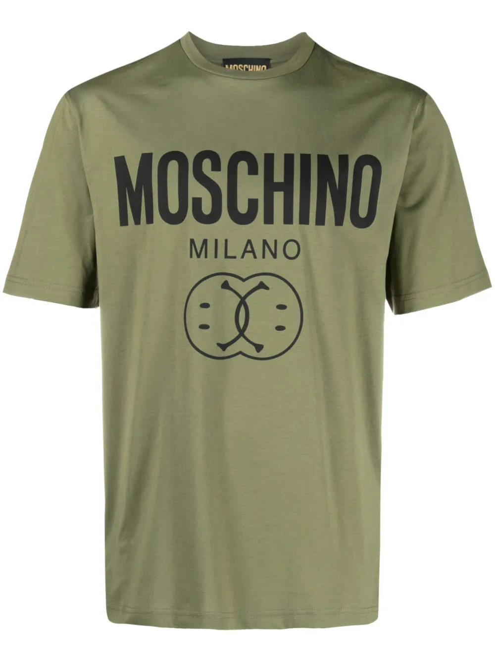 Moschino T-shirt met logoprint Groen