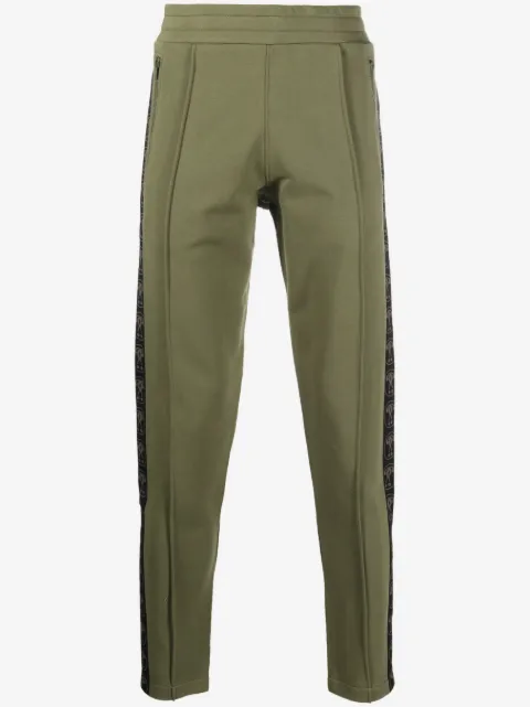 Moschino logo-print cotton track trousers