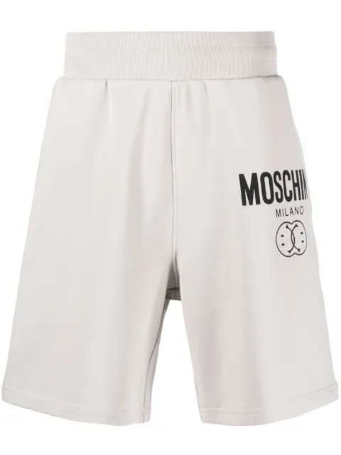 Moschino 微笑印花logo运动短裤