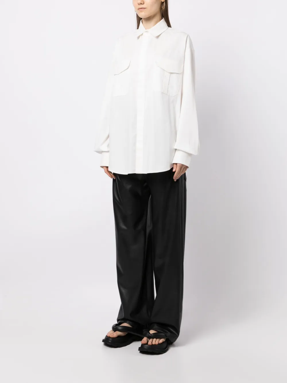  Anouki Cotton Long-sleeve Shirt - White 