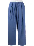 Maison Margiela drop crotch cropped trousers - Blue