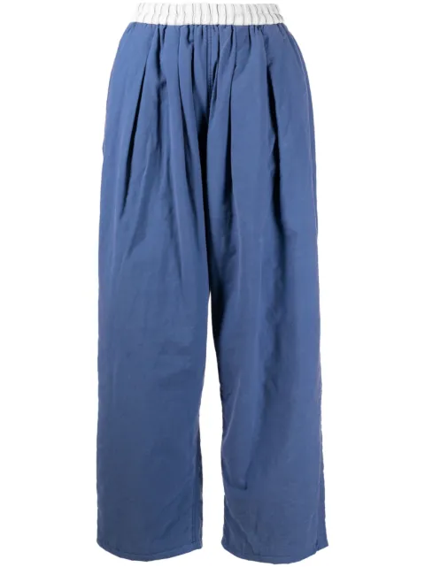 Maison Margiela drop crotch cropped trousers 