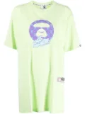 AAPE BY *A BATHING APE® graphic-print jersey T-shirt - Green