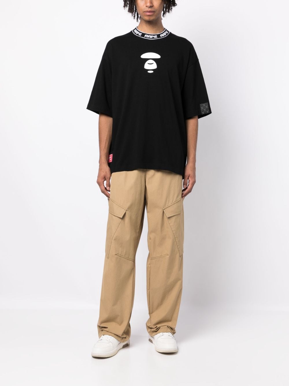 Image 2 of AAPE BY *A BATHING APE® logo-print cotton T-shirt