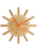 Alessi Raggiante bamboo wall clock - Brown