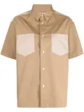 BAPY BY *A BATHING APE® contrasting panel-detail star-patch shirt - Brown