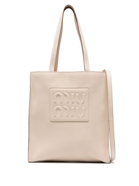 Miu Miu Madras calf-leather tote bag WOMEN