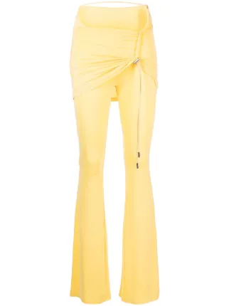 Jacquemus Le Pantalon Espelho Skirt Trousers | Yellow | FARFETCH