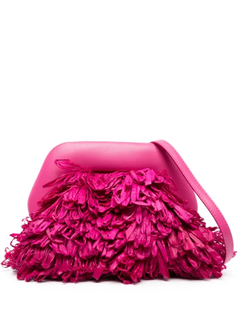 Themoirè Gea Curly Straw clutch bag