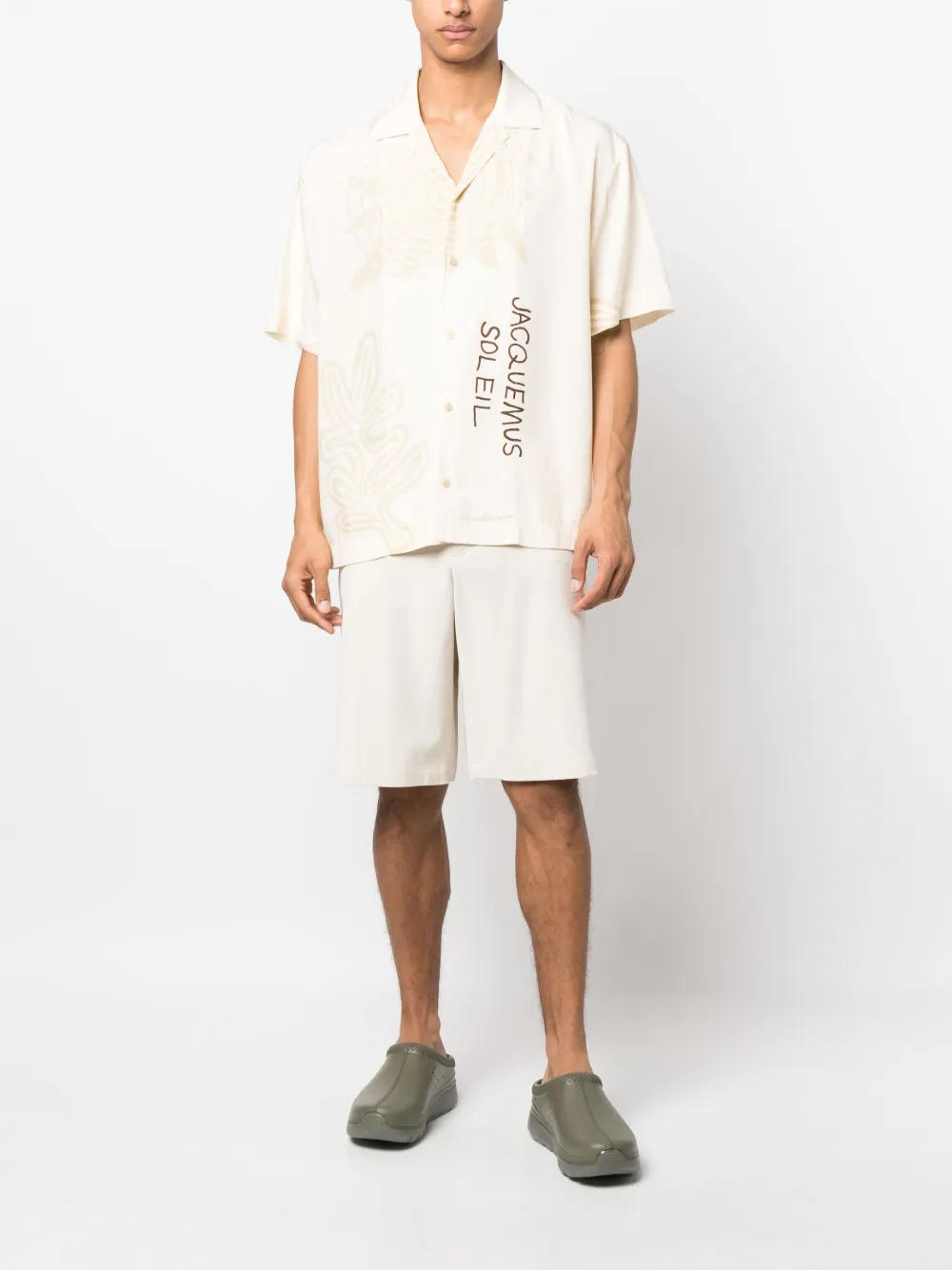 Jacquemus La Chemise Jean bowling shirt - Beige