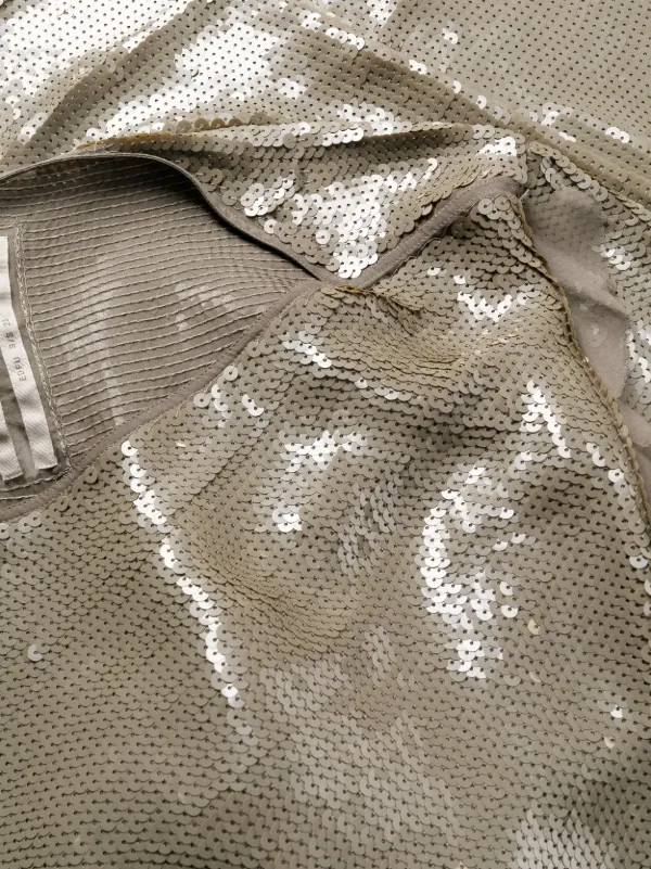 パーティードレス Sequin Embellished Asymmetric Dress Rick Owens sequin-embellished Asymmetric Dress | Grey | FARFETCH
