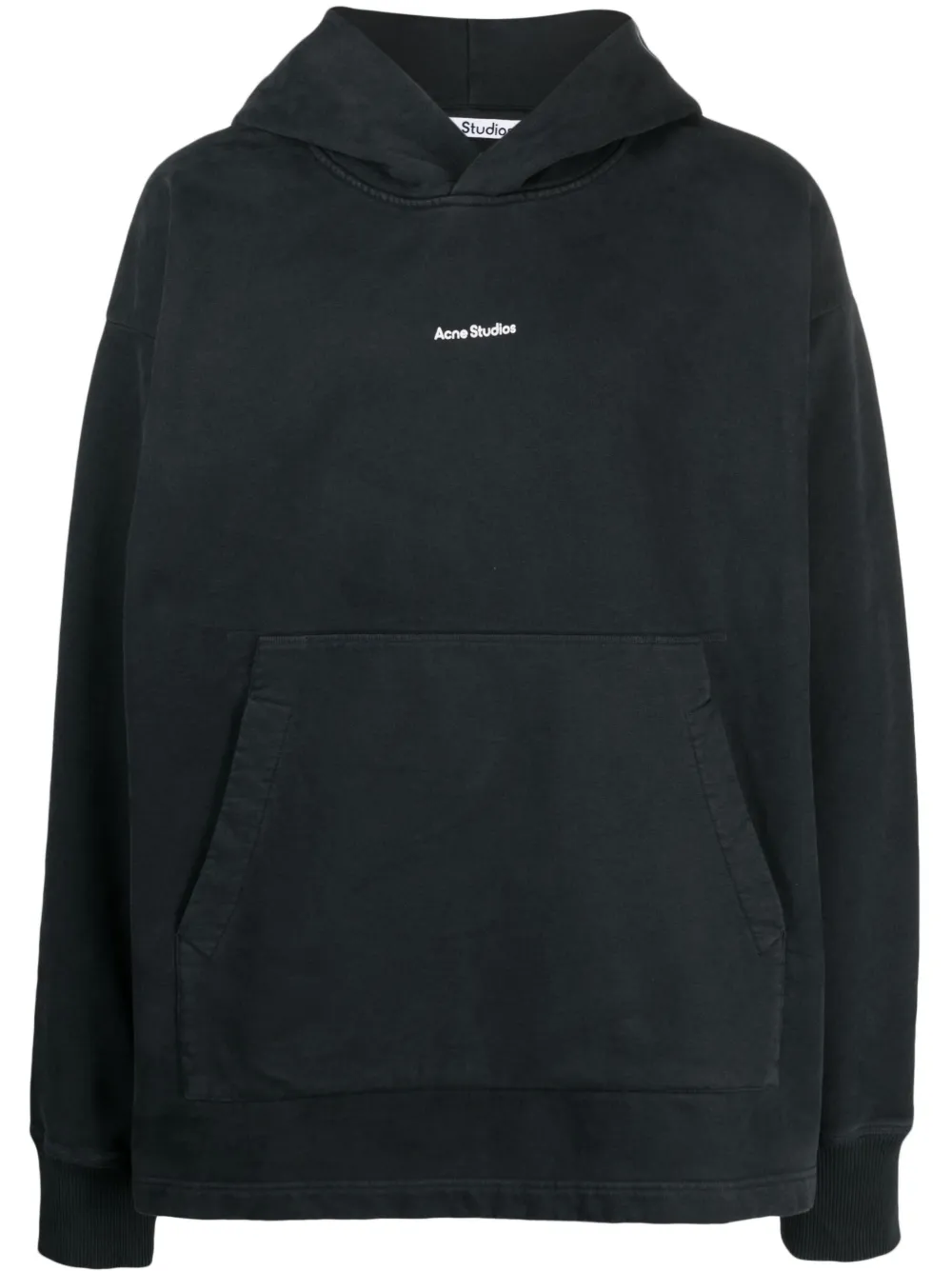 Acne Studios logo print Cotton Hoodie Farfetch