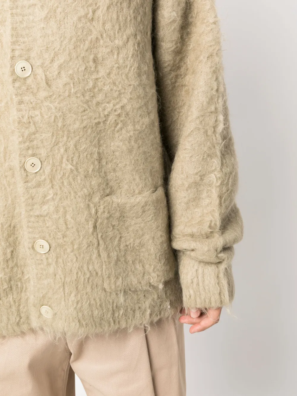 Acne Studios button-up wool-mohair Cardigan - Farfetch